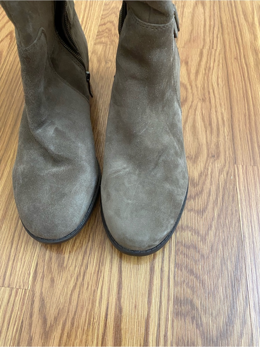 Easy Spirit Taupe Suede Boots - Picture 2 of 4